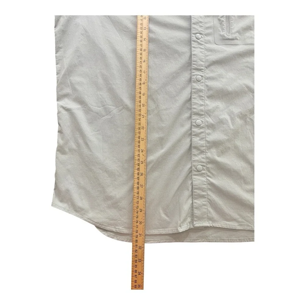 The North Face Alpenbro Shirt Men's 2XL Gray Long Sleeve Nylon Hiking Button